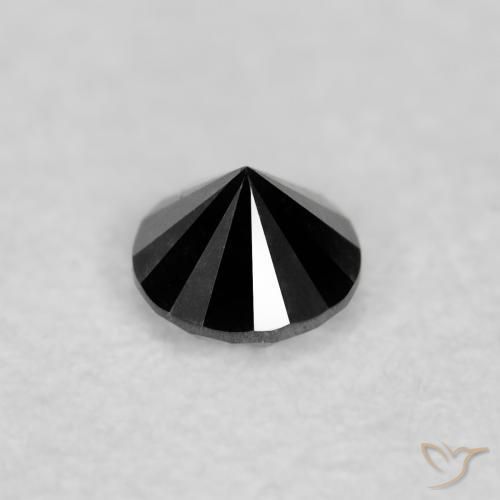 Diamond Gemstone in 2.3 mm (calibrated) Size for Sale, Diamond Stone in Black Color
