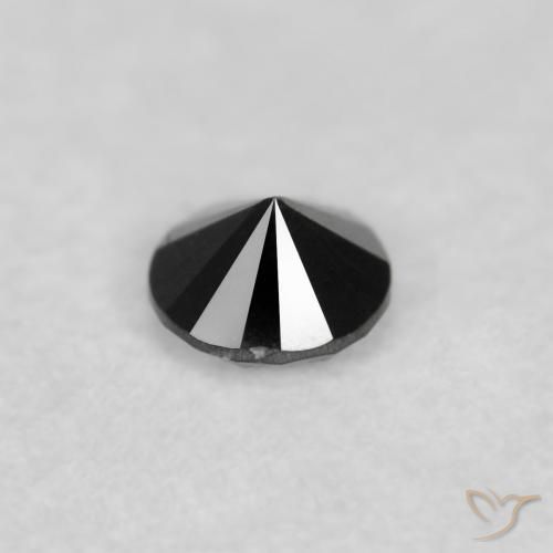 Diamond Gemstone in 2.2 mm (calibrated) Size for Sale, Diamond Stone in Black Color