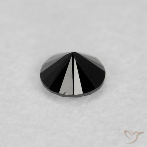 Diamond Gemstone in 2.3 mm (calibrated) Size for Sale, Diamond Stone in Black Color
