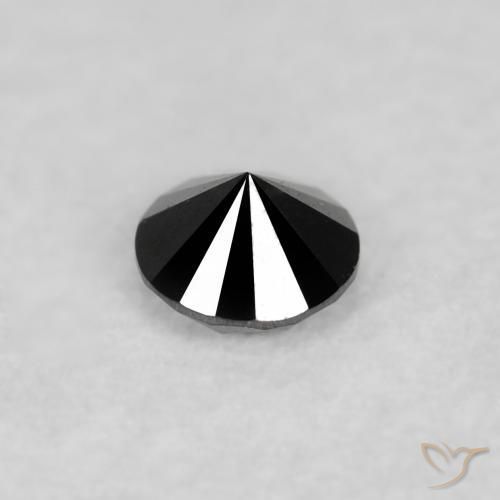 Diamond Gemstone in 2.4 mm (calibrated) Size for Sale, Diamond Stone in Black Color