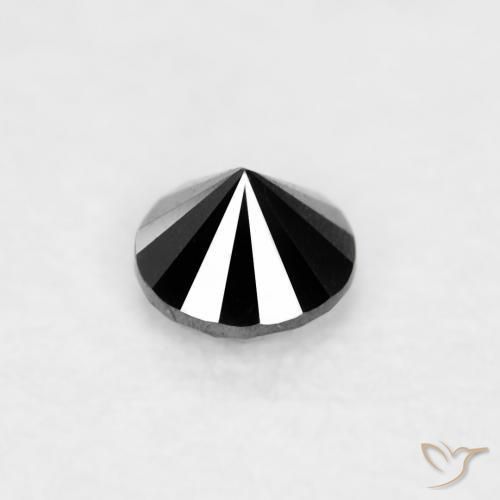 Diamond Gemstone in 2.1 mm (calibrated) Size for Sale, Diamond Stone in Black Color