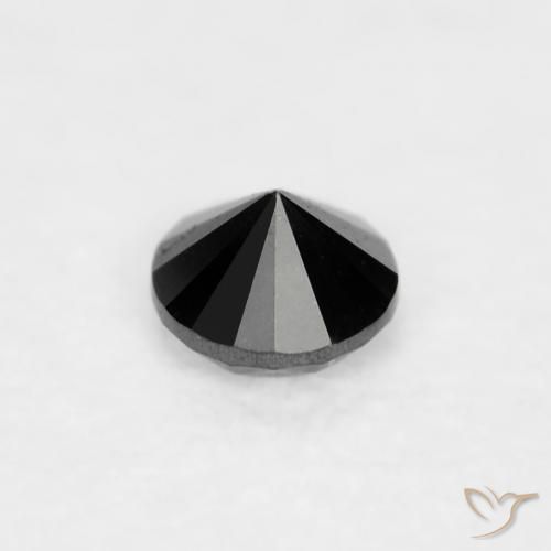 Diamond Gemstone in 2 mm (calibrated) Size for Sale, Diamond Stone in Black Color