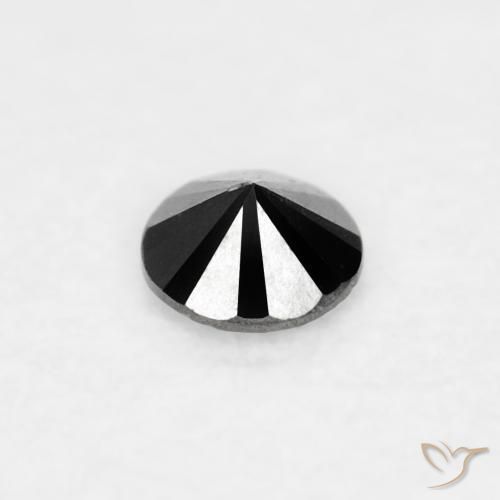 Diamond Gemstone in 2.1 mm (calibrated) Size for Sale, Diamond Stone in Black Color