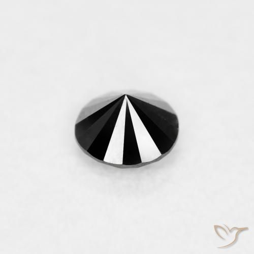 Diamond Gemstone in 2.1 mm (calibrated) Size for Sale, Diamond Stone in Black Color