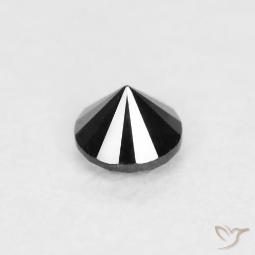 Diamond Gemstone in 2.2 mm (calibrated) Size for Sale, Diamond Stone in Black Color