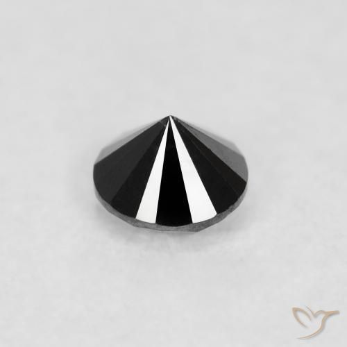 Diamond Gemstone in 2.6 mm (calibrated) Size for Sale, Diamond Stone in Black Color