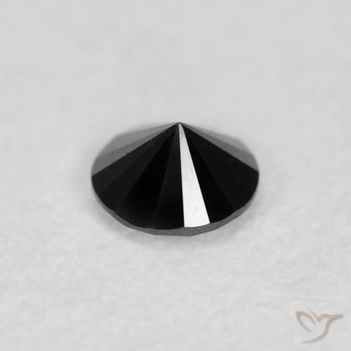 Diamond Gemstone in 2.9 mm (calibrated) Size for Sale, Diamond Stone in Black Color