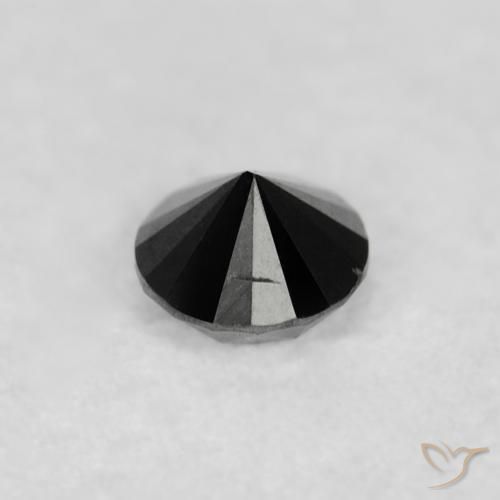 Diamond Gemstone in 2.3 mm (calibrated) Size for Sale, Diamond Stone in Black Color