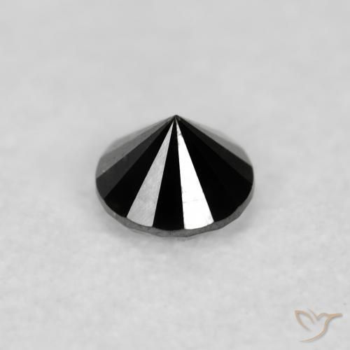 Diamond Gemstone in 2.3 mm (calibrated) Size for Sale, Diamond Stone in Black Color