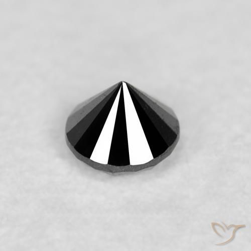 Diamond Gemstone in 2.2 mm (calibrated) Size for Sale, Diamond Stone in Black Color