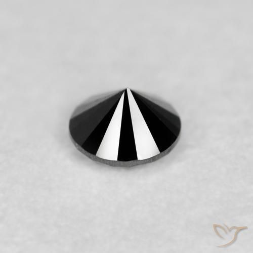Diamond Gemstone in 2.2 mm (calibrated) Size for Sale, Diamond Stone in Black Color