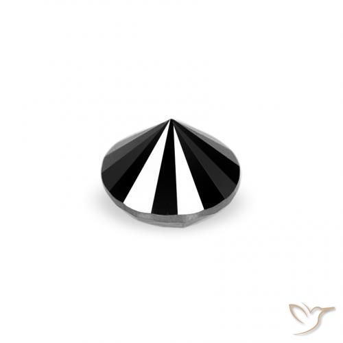 Diamond Gemstone in 2.6 mm (calibrated) Size for Sale, Diamond Stone in Black Color