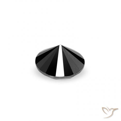 Diamond Gemstone in 2.6 mm (calibrated) Size for Sale, Diamond Stone in Black Color