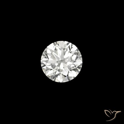 0.04 ct White Diamond Stone, Natural Diamond in Diamond-Cut Shape for Sale