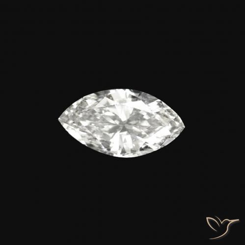 0.07 ct White Diamond Stone, Natural Diamond in Marquise Facet Shape for Sale