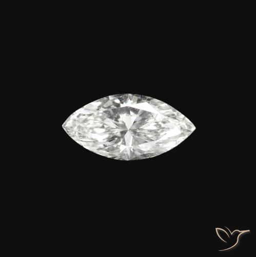 0.06 ct White Diamond Stone, Natural Diamond in Marquise Facet Shape for Sale
