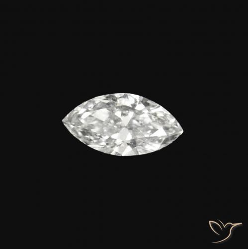0.06 ct White Diamond Stone, Natural Diamond in Marquise Facet Shape for Sale