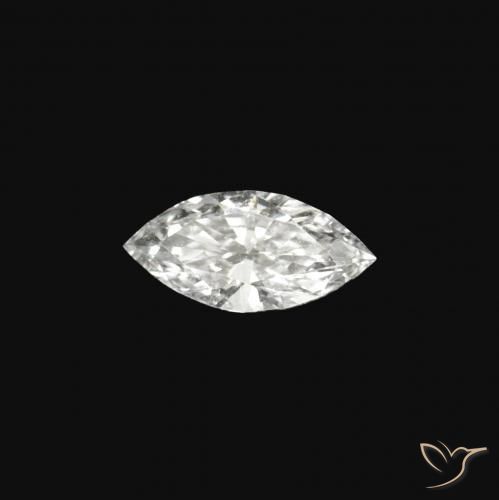 0.06 ct White Diamond Stone, Natural Diamond in Marquise Facet Shape for Sale
