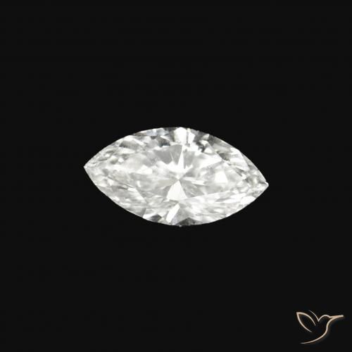 0.06 ct White Diamond Stone, Natural Diamond in Marquise Facet Shape for Sale
