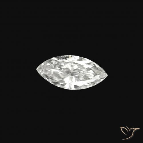 0.06 ct White Diamond Stone, Natural Diamond in Marquise Facet Shape for Sale