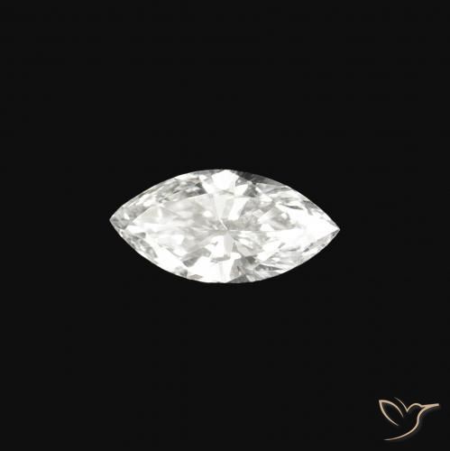 0.06 ct White Diamond Stone, Natural Diamond in Marquise Facet Shape for Sale