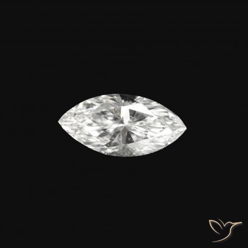 0.06 ct White Diamond Stone, Natural Diamond in Marquise Facet Shape for Sale