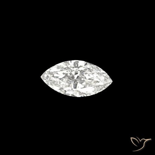 0.07 ct White Diamond Stone, Natural Diamond in Marquise Facet Shape for Sale