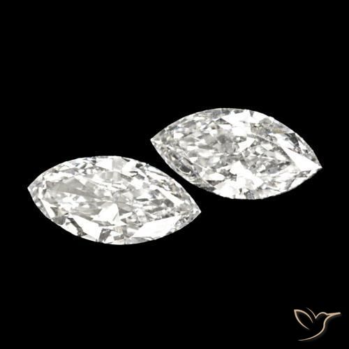 0.13 ctw White Diamond Stones, Natural Diamond in Marquise Facet Shape for Sale