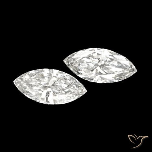 0.10 ctw White Diamond Stones, Natural Diamond in Marquise Facet Shape for Sale