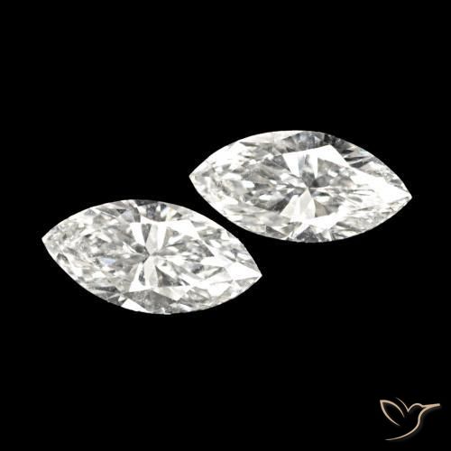 0.14 ctw White Diamond Stones, Natural Diamond in Marquise Facet Shape for Sale