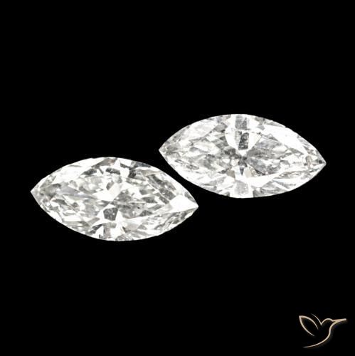 0.13 ctw White Diamond Stones, Natural Diamond in Marquise Facet Shape for Sale