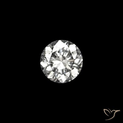 0.02 ct White Diamond Stone, Natural Diamond in Diamond-Cut Shape for Sale