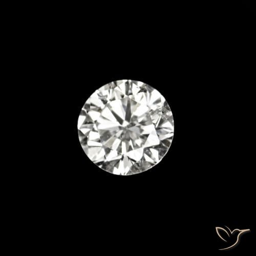 0.02 ct White Diamond Stone, Natural Diamond in Diamond-Cut Shape for Sale