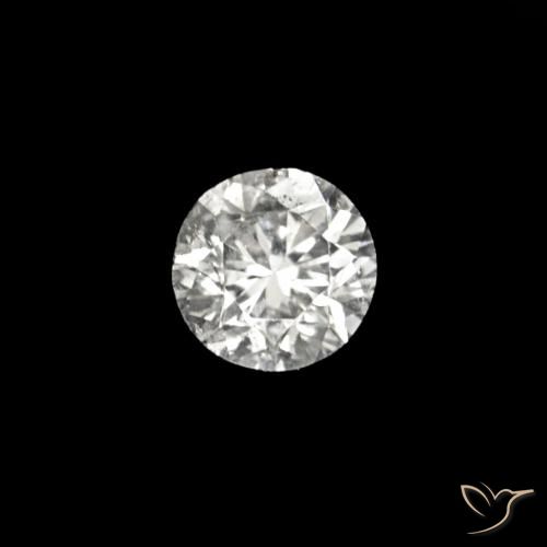 0.02 ct White Diamond Stone, Natural Diamond in Diamond-Cut Shape for Sale