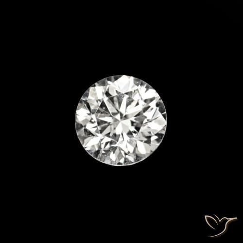 0.02 ct White Diamond Stone, Natural Diamond in Diamond-Cut Shape for Sale