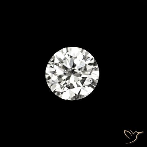 0.02 ct White Diamond Stone, Natural Diamond in Diamond-Cut Shape for Sale