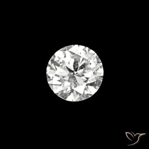 0.02 ct White Diamond Stone, Natural Diamond in Diamond-Cut Shape for Sale