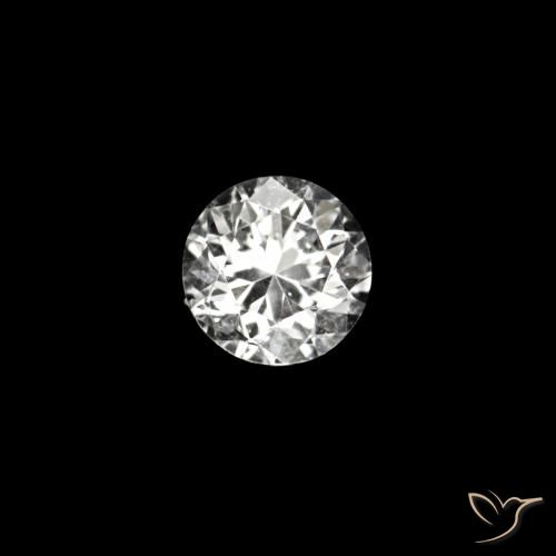 0.02 ct White Diamond Stone, Natural Diamond in Diamond-Cut Shape for Sale