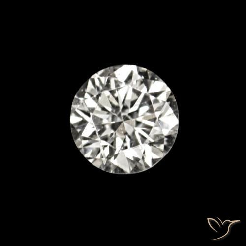 0.02 ct White Diamond Stone, Natural Diamond in Diamond-Cut Shape for Sale