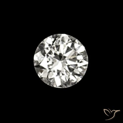 0.02 ct White Diamond Stone, Natural Diamond in Diamond-Cut Shape for Sale
