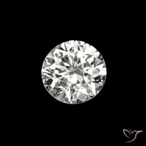 0.02 ct White Diamond Stone, Natural Diamond in Diamond-Cut Shape for Sale