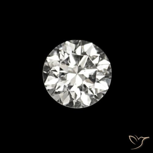 0.02 ct White Diamond Gemstone, Diamond Gem in Diamond-Cut Shape for Sale.