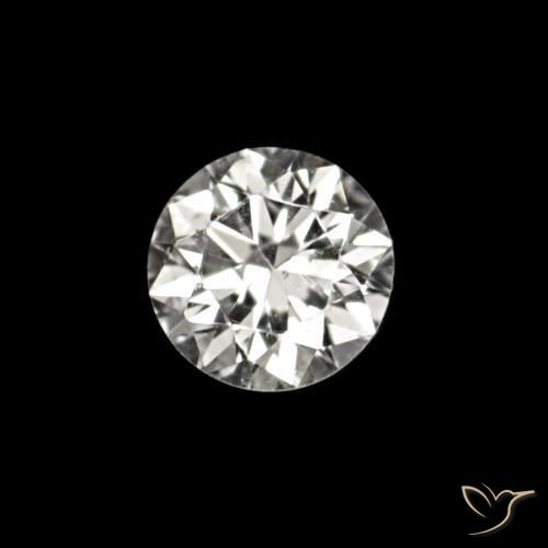 0.02 ct White Diamond Stone, Natural Diamond in Diamond-Cut Shape for Sale