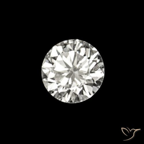 0.02 ct White Diamond Stone, Natural Diamond in Diamond-Cut Shape for Sale
