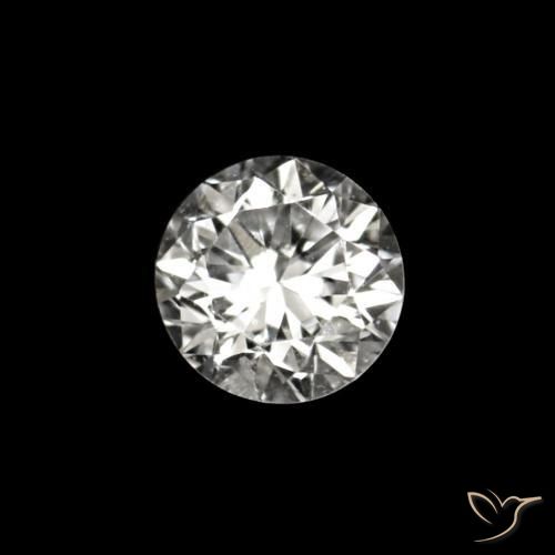 0.02 ct White Diamond Stone, Natural Diamond in Diamond-Cut Shape for Sale