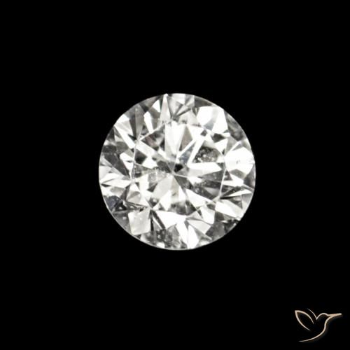0.02 ct White Diamond Gemstone, Diamond Gem in Diamond-Cut Shape for Sale.