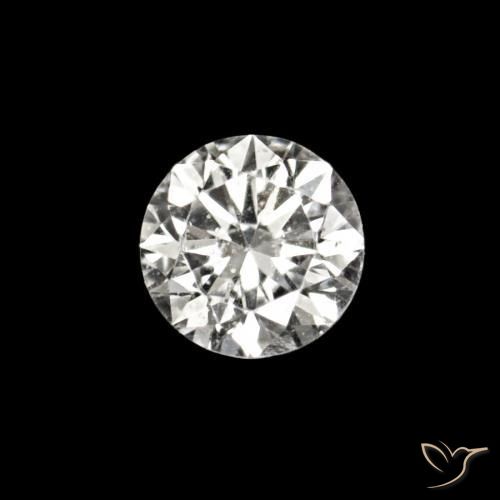 0.02 ct White Diamond Stone, Natural Diamond in Diamond-Cut Shape for Sale
