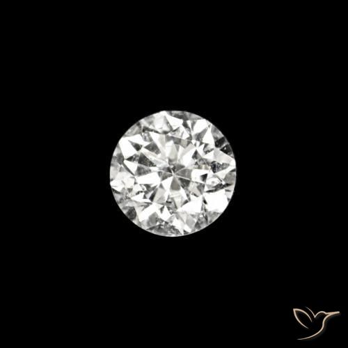 0.02 ct White Diamond Stone, Natural Diamond in Diamond-Cut Shape for Sale