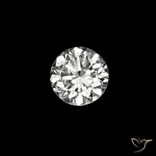 0.02 ct White Diamond Stone, Natural Diamond in Diamond-Cut Shape for Sale