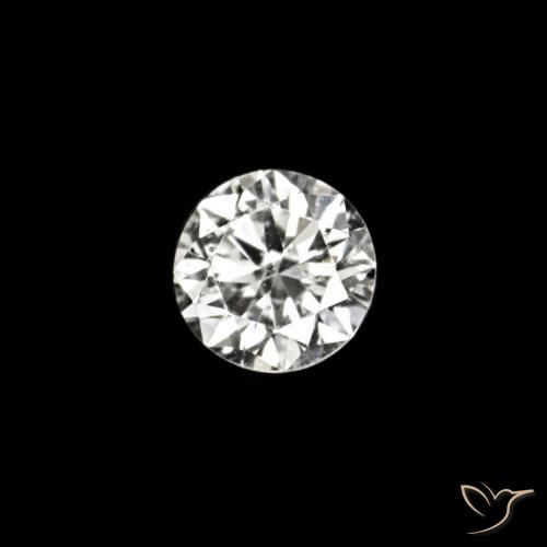 0.02 ct White Diamond Stone, Natural Diamond in Diamond-Cut Shape for Sale